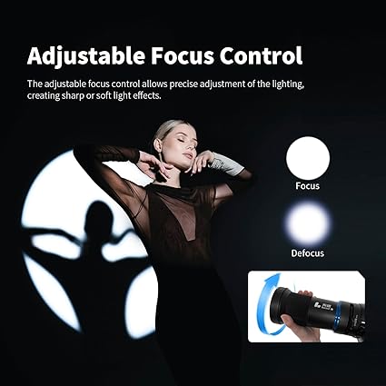 DigiPro Optical Spot Optical Conical Snoot with Bowens holder. Aluminium alloy build, 10 gobos & 5 filters for creative photography and video lighting effects.