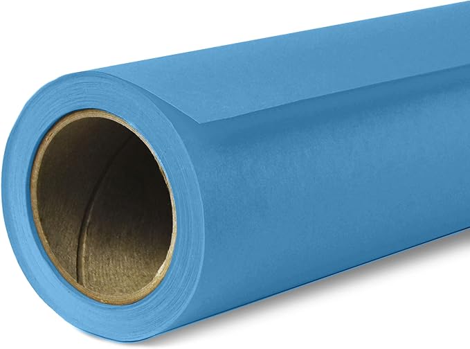 Savage Seamless Paper Photography Backdrop - Color #65 Regal Blue, Size 9 Feet Wide x 36 Feet Long, Backdrop for YouTube Videos, Streaming, Interviews and Portraits - Made in USA