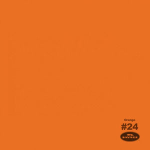 Savage Seamless Paper Photography Backdrop - Color #24 Orange, Size 9 Feet Wide x 36 Feet Long, Backdrop for YouTube Videos, Streaming, Interviews and Portraits - Made in USA