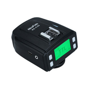 NiceFoto TTL-N02 HSS Receiver – 2.4GHz Wireless Flash Receiver for Monolights & Speedlites, Compatible with Canon & Nikon DSLR Cameras