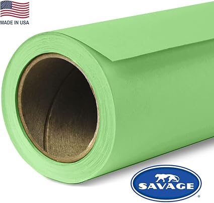 Savage Seamless Paper Photography Backdrop - Color #40 Mint Green, Size 9 Feet Wide x 36 Feet Long, Backdrop for YouTube Videos, Streaming, Interviews and Portraits - Made in USA