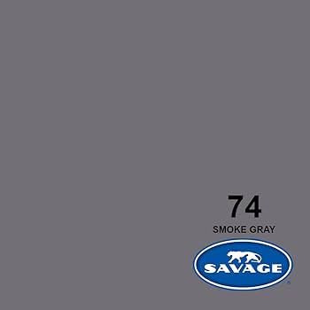 Savage Seamless Paper Photography Backdrop - Color #74 Smoke Gray, Size 9 Feet Wide x 36 Feet Long, Backdrop for YouTube Videos, Streaming, Interviews and Portraits - Made in USA