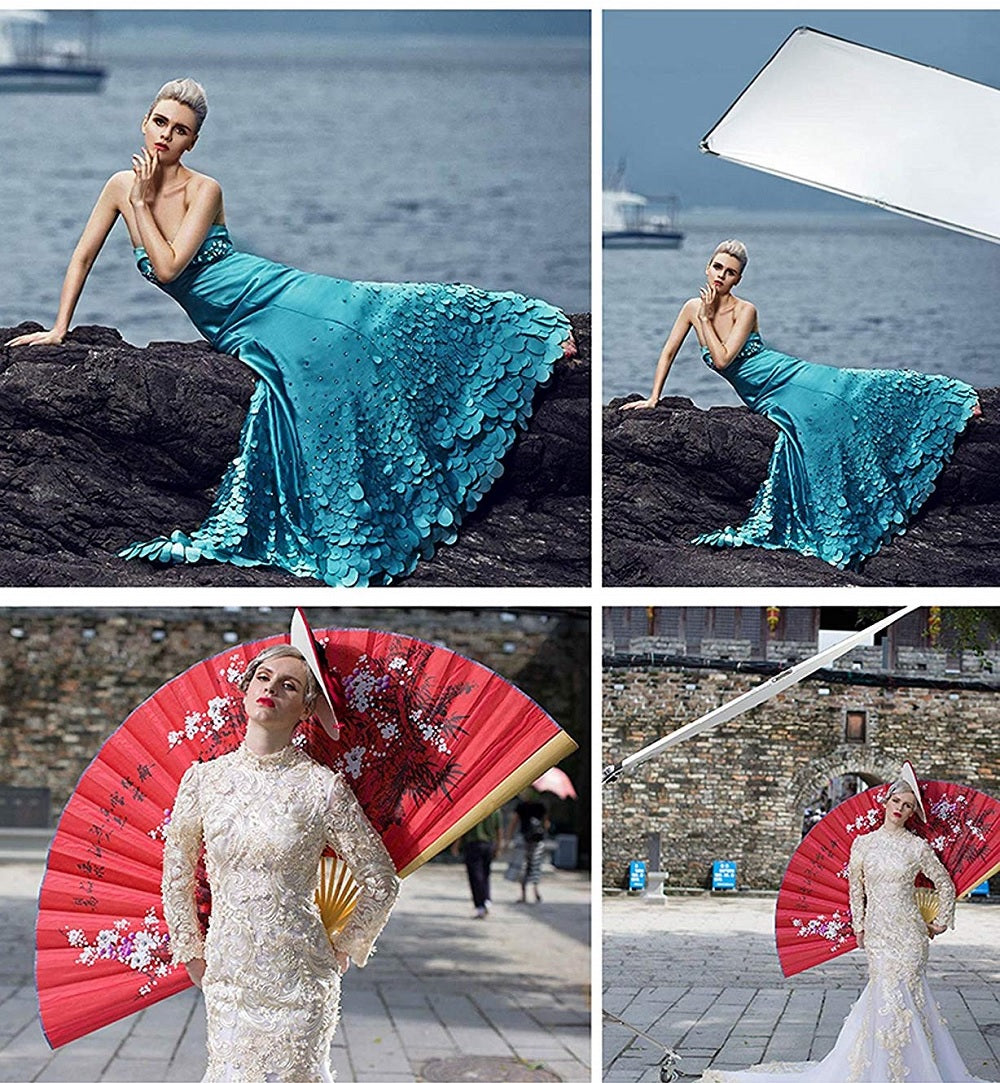 NiceFoto KT-427 Background Diffuser Screen/Scrim  (140×200cm) with aluminum frame & LS-280B stand. Soft, even light for professional photography.