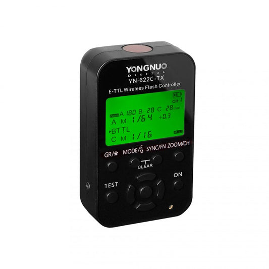 Yongnuo YN-622C-TX Wireless Flash Controller for Canon – 7 Channel, 3 Group, HSS up to 1/8000s