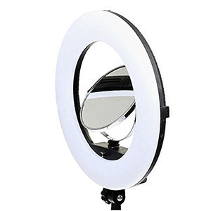 NiceFoto AD960II 96W Ring Light 45cm – 480 LED, 3200-6500K Bi-Color, High CRI ≥95, Phone Holder