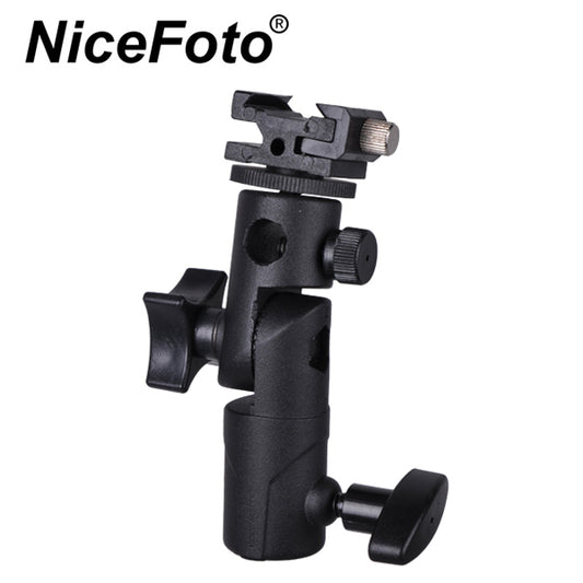 NiceFoto FLH-H “Holder H” Speedlight Umbrella Flash Holder – Vertical / Horizontal Mount Bracket