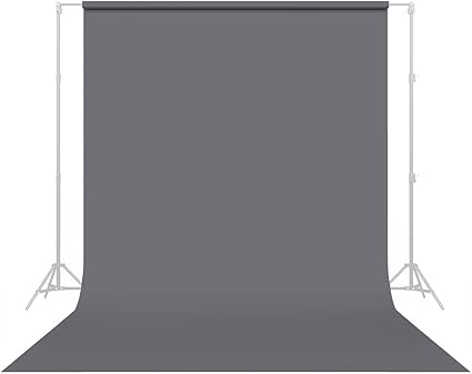 Savage Seamless Paper Photography Backdrop - Color #74 Smoke Gray, Size 9 Feet Wide x 36 Feet Long, Backdrop for YouTube Videos, Streaming, Interviews and Portraits - Made in USA