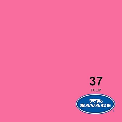 Savage Seamless Paper Photography Backdrop - Color #37 Tulip, Size 9 Feet Wide x 36 Feet Long, Backdrop for YouTube Videos, Streaming, Interviews and Portraits - Made in USA