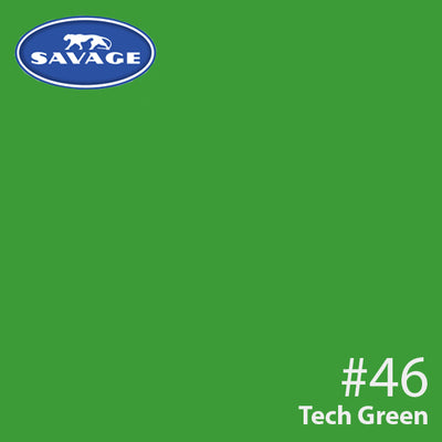 Savage Seamless Paper Photography Backdrop - Color #46 TechGreen, Size 9 Feet Wide x 36 Feet Long, Backdrop for YouTube Videos, Streaming, Interviews and Portraits - Made in USA