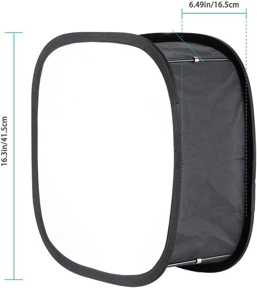 DIGIPRO softbox 300 41cm (16.1in) Portable Pop-Up Softbox Diffuser for LED Light Panels - Create Soft, Even Lighting for Studio & On-The-Go Photography, Includes Convenient Carry Case for Easy Transport