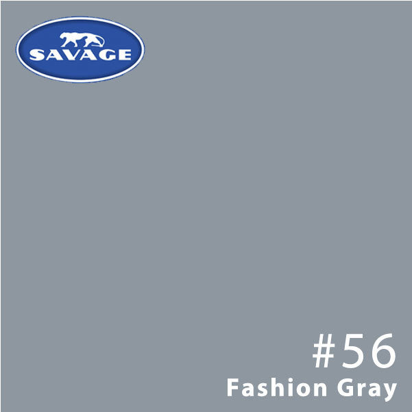 Savage Seamless Paper Photography Backdrop - Color #56 Fashion Gray, Size 9 Feet Wide x 36 Feet Long, Backdrop for YouTube Videos, Streaming, Interviews and Portraits - Made in USA