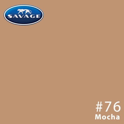 Savage Seamless Paper Photography Backdrop - Color #76 Mocha, Size 9 Feet Wide x 36 Feet Long, Backdrop for YouTube Videos, Streaming, Interviews and Portraits - Made in USA