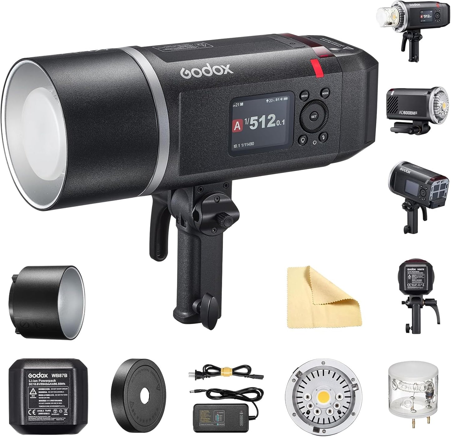 Godox AD600BM II 600Ws Outdoor Flash ⚡ | Bowens Mount Battery Strobe | HSS 1/8000s 2.4GHz Wireless Studio Light | Professional Photography Lighting Pakistan