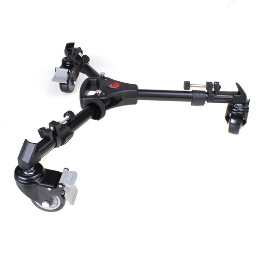 Yunteng 901 Foldable Extendable Tripod Dolly Wheels – Aluminium Tripod Base 25 kg Load
