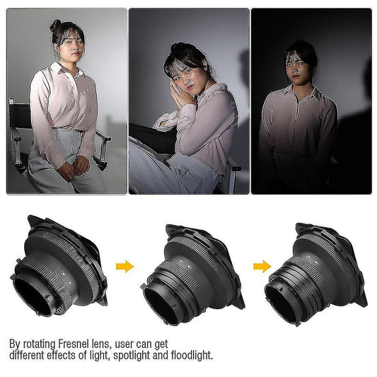 NiceFoto FD‑110 Fresnel Lens Focus Adapter – Bowens Mount Studio Light Modifier | Photography Gear Pakistan