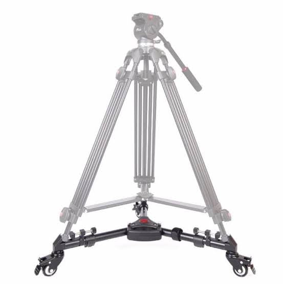 Yunteng 901 Foldable Extendable Tripod Dolly Wheels – Aluminium Tripod Base 25 kg Load