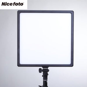 NiceFoto SL-500A 50W Bi-Color Ultra-Slim LED Video Light Panel – 3200-6500K, 4600 lm, NP-F / AC Power