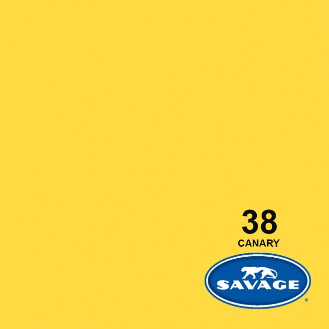 Savage Seamless Paper Photography Backdrop - Color #38 Canary, Size 9 Feet Wide x 36 Feet Long, Backdrop for YouTube Videos, Streaming, Interviews and Portraits - Made in USA