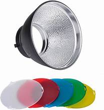 NiceFoto SN-518 Color Filter Gel Set (Φ185 mm) — 5 Color Filters for Studio Flash / Reflectors