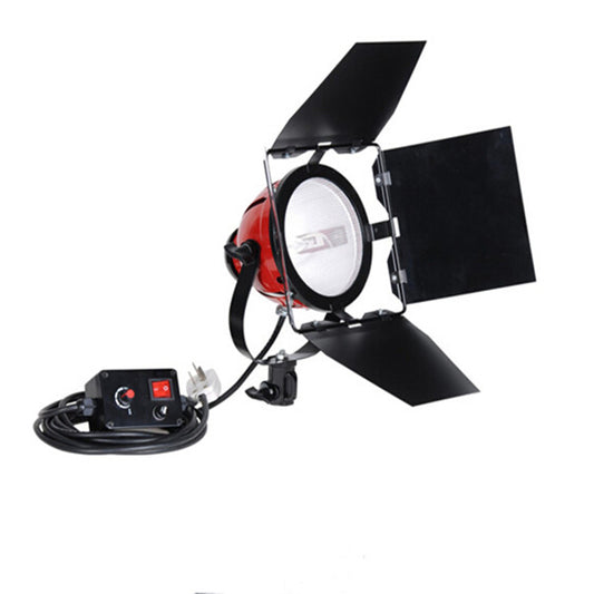 NiceFoto RDG-800 800W Red Head Halogen Spotlight with Dimmer – Continuous Studio Light