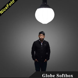 NiceFoto Lantern Globe Softbox (Ball) – Bowens Mount, Deep-Mouth Parabolic Design, 360° Soft Light Diffuser