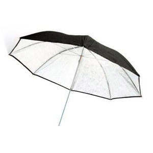 Swiss Silver Reflective Umbrella – Deep/Parabolic Umbrella 33", High Contrast Light Modifier for Portrait & Fashion Photography