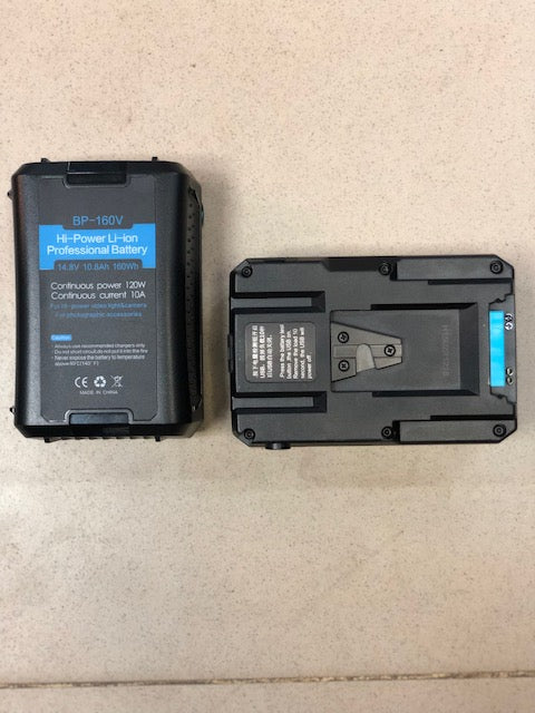 High Power BP-160 V-Mount Battery V-Mount Battery Replacement for Nanlite 300B, Mini V-Mount V-Lock, Godoxx VL200 LED Light, APUTURE Lighting Systems