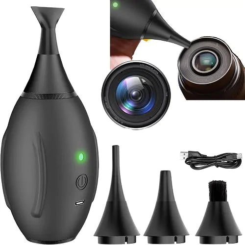 Lynca Blow-A Electric Air Blower 💨 | Rechargeable Camera Cleaning Air Duster | Turbo Dust Cleaner for Lens & Sensor | Photography Accessories Pakistan
