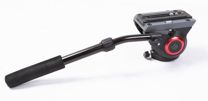 Professional Aluminum Monopod Fluid Head with 360° Rotation, -70°/+90° Tilt, Quick Release Plate & 5kg Load Capacity