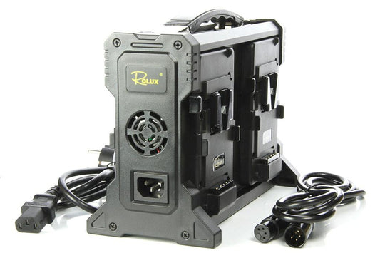 Quad V Mount Battery Charger with XLR Output