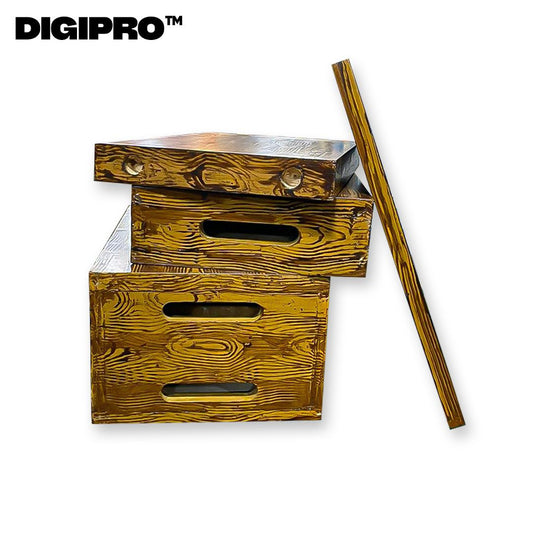 DIGIPRO Apple Box Set 4-Piece Wooden Kit (1″ 2″ 4″ 8″) Photography & Film Studio Support Boxes