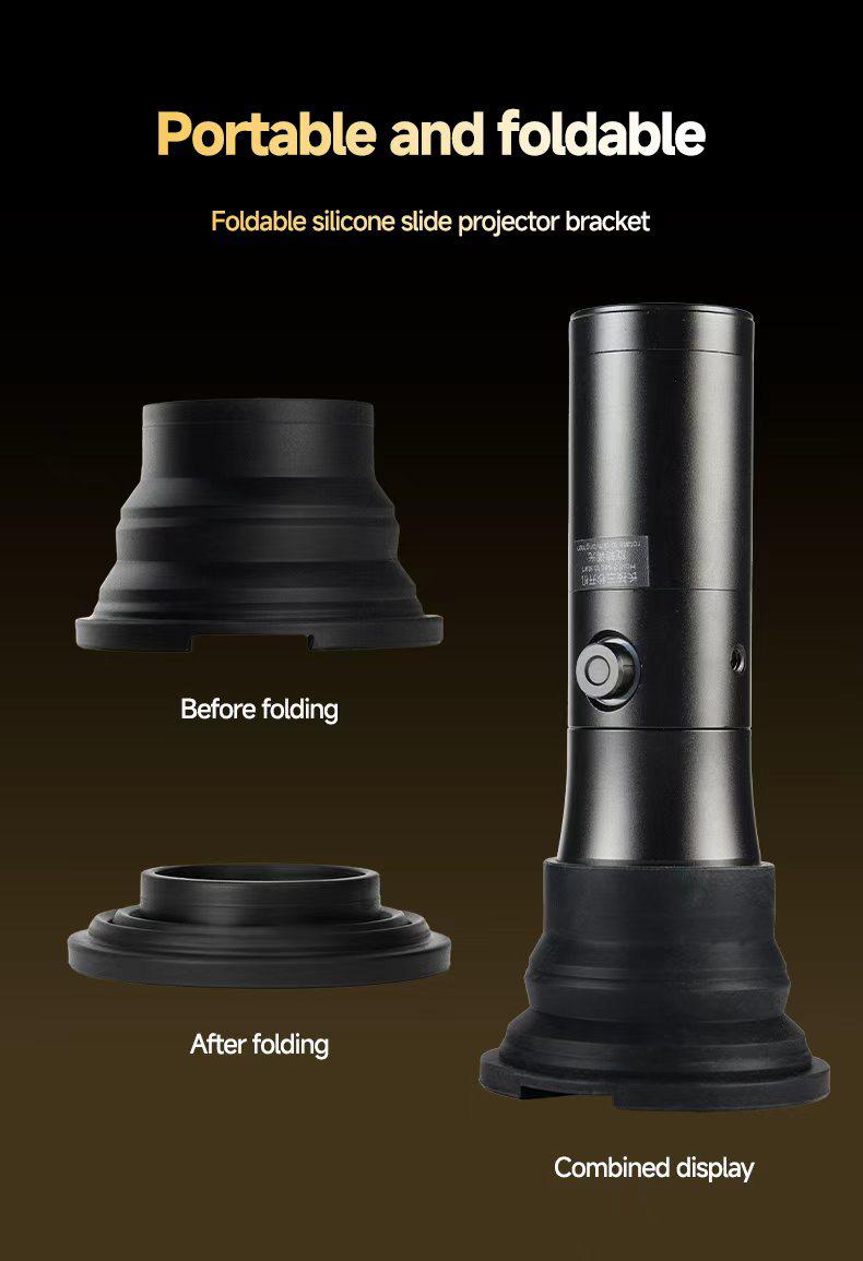 DIGIPRO 12x Optical Snoot Spotlight for Photography – LED Creative Light with 20 Gobo Patterns & 4 Color Lighting