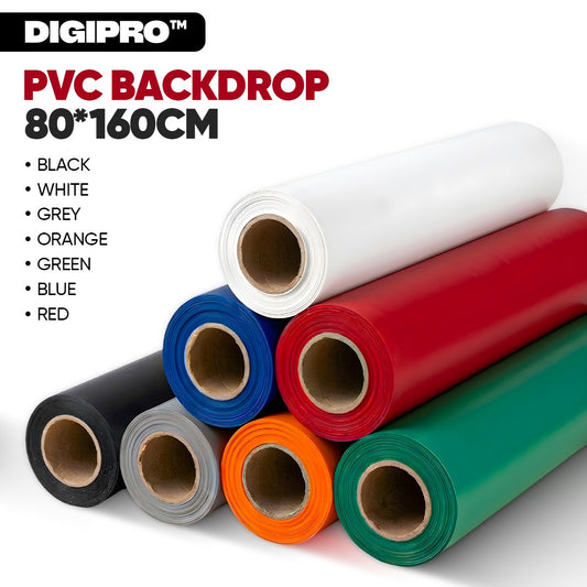 DIGIPRO PVC Photography Backdrop Kit 80×160cm – 7 Colors Complete Set (Waterproof Studio Backgrounds)