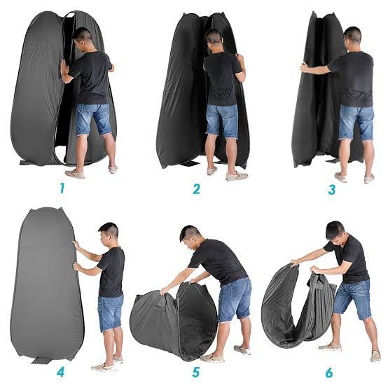 Portable Photography Changing Tent / Pop-Up Dress Room – 190 cm Height, Zipper Entrance & Carry Bag