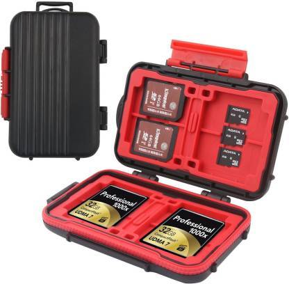 Lensgo KH6C Memory Card Case 💾 | Waterproof SD TF Card Storage Holder | Shockproof Camera Card Organizer Box | Photography Accessories Pakistan