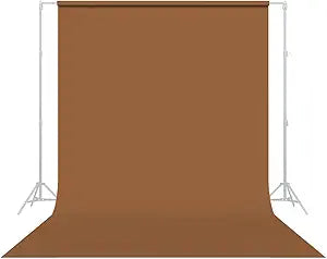 Savage Seamless Paper Photography Backdrop - Color #80 Cocoa, Size 9 Feet Wide x 36 Feet Long, Backdrop for YouTube Videos, Streaming, Interviews and Portraits - Made in USA