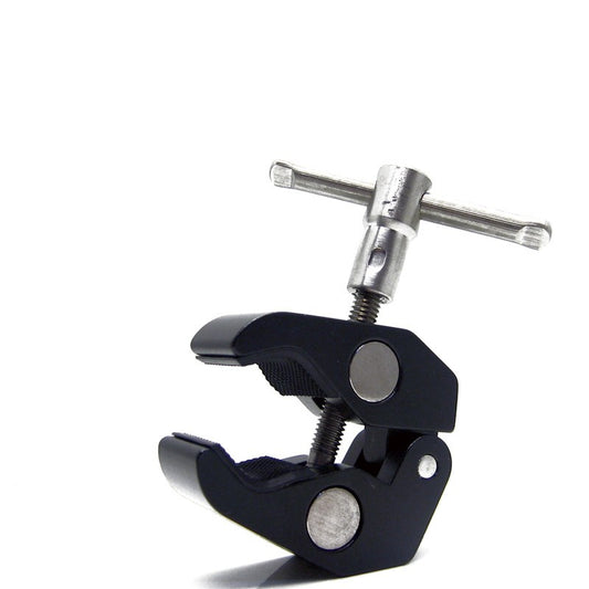 Crab Clamp with Threaded Mounts – Universal Camera / Light Mounting Clamp (14-65 mm Range)