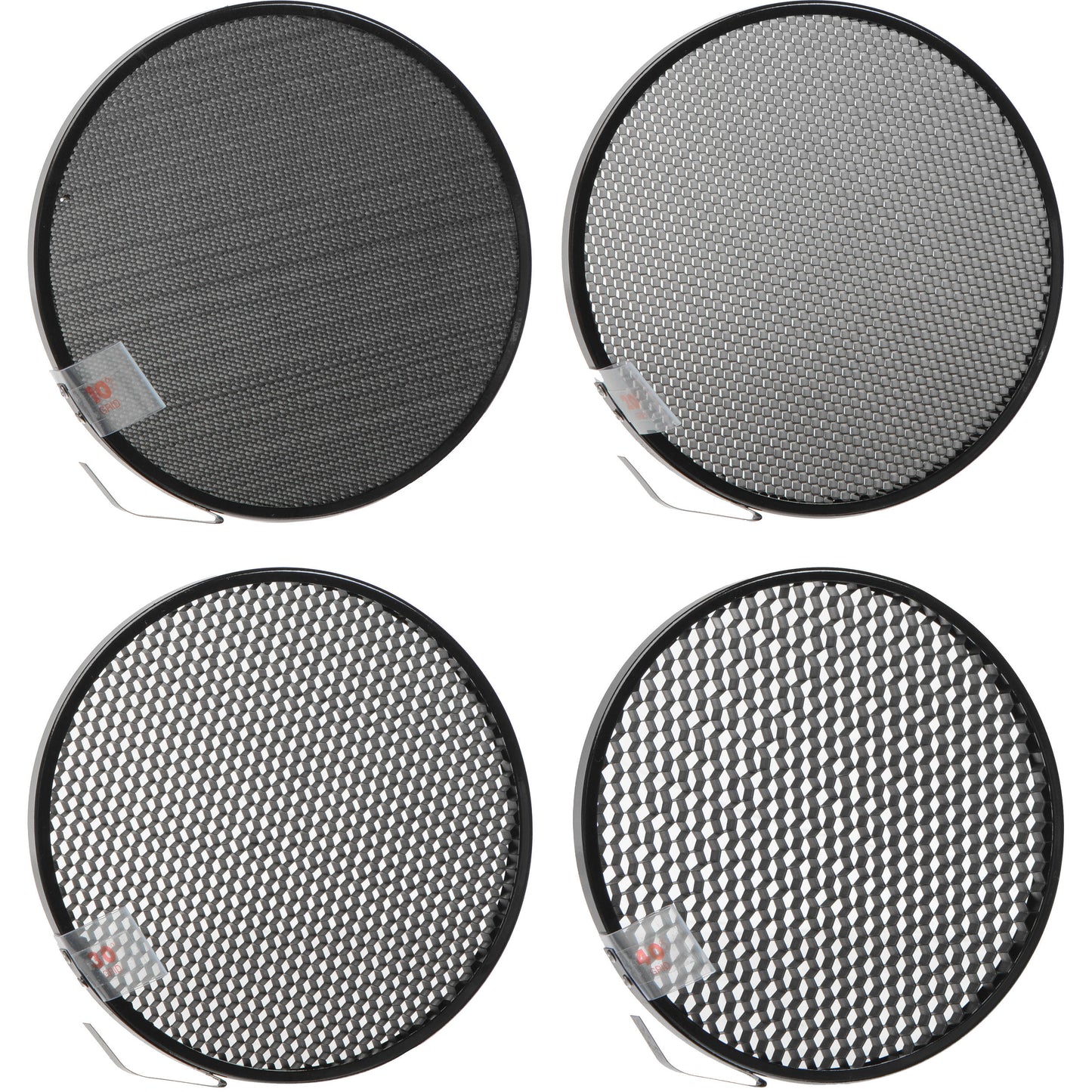 Honeycomb Grid Set of 4 for 7" Reflector – 10°, 20°, 30°, 40° Light Control