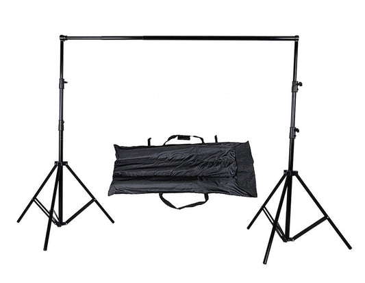 DigiPro Heavy Duty Background Support Kit – 2 Strong Stands + Center Crossbar & Carry Bag