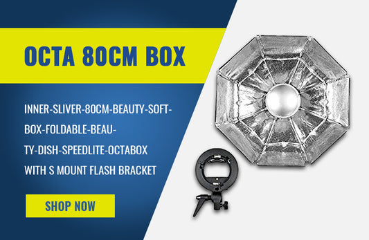 Elinchrome 80 cm Octa Softbox with Beauty Dish, 2 Diffusers & Bowens Mount – Portable Studio Light Modifier with Carry Bag