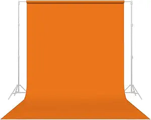 Savage Seamless Paper Photography Backdrop - Color #24 Orange, Size 9 Feet Wide x 36 Feet Long, Backdrop for YouTube Videos, Streaming, Interviews and Portraits - Made in USA
