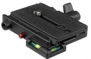 Quick Release Plate with Base – Universal Tripod Mount Adapter for DSLR Cameras, Camcorders & Video Rigs