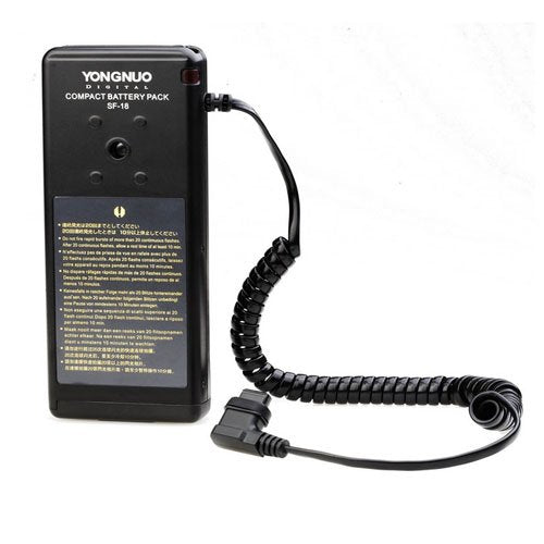 Yongnuo SF-18 Compact Battery Pack – 8 AA External Power Pack for Speedlite Flash