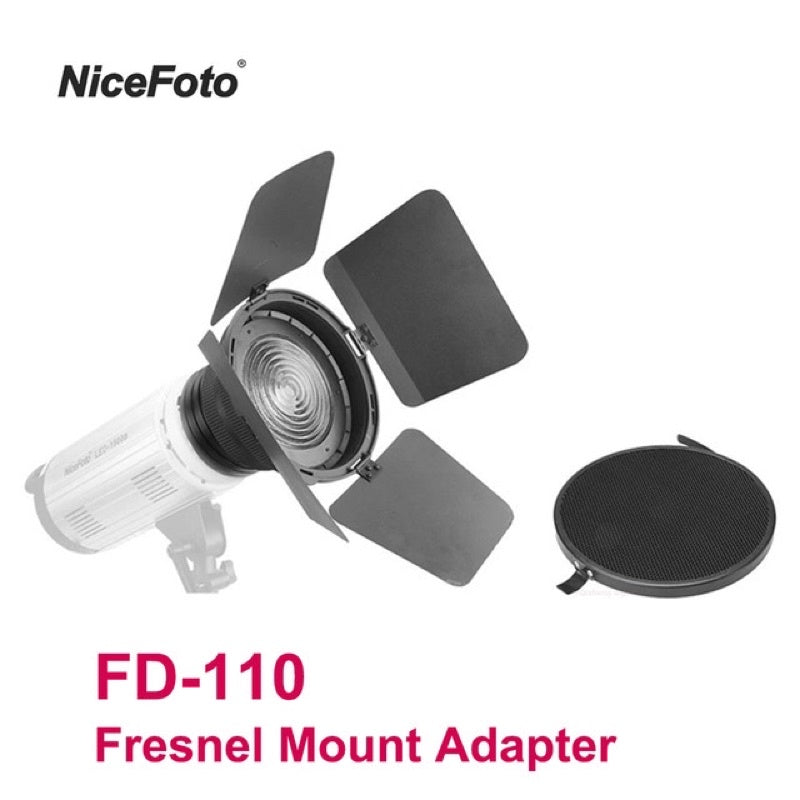 NiceFoto FD‑110 Fresnel Lens Focus Adapter – Bowens Mount Studio Light Modifier | Photography Gear Pakistan