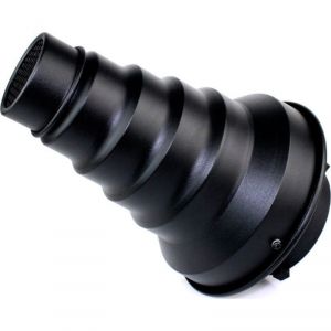 NiceFoto SN-08 Aluminium Snoot with Bowens-S Fitting & Grid (168×248 mm)