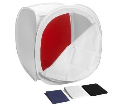 Studio product tent/box 75 × 75 × 75 cm Photo Light Tent Cube – Diffuser Box with Colored Backgrounds