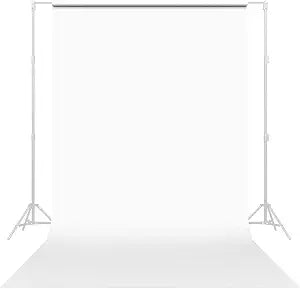 Savage Seamless Paper Photography Backdrop - Color #66 Pure White, Size 9 Feet Wide x 36 Feet Long, Backdrop for YouTube Videos, Streaming, Interviews and Portraits - Made in USA